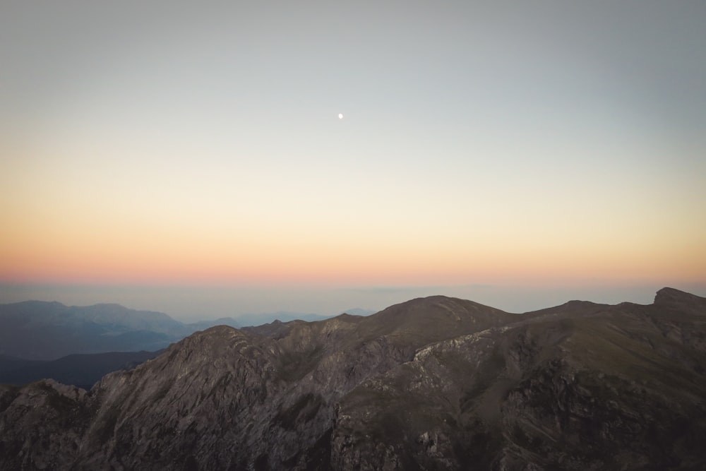 mountains during golden hour