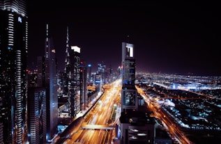 bird's eye view of high-rise buildings