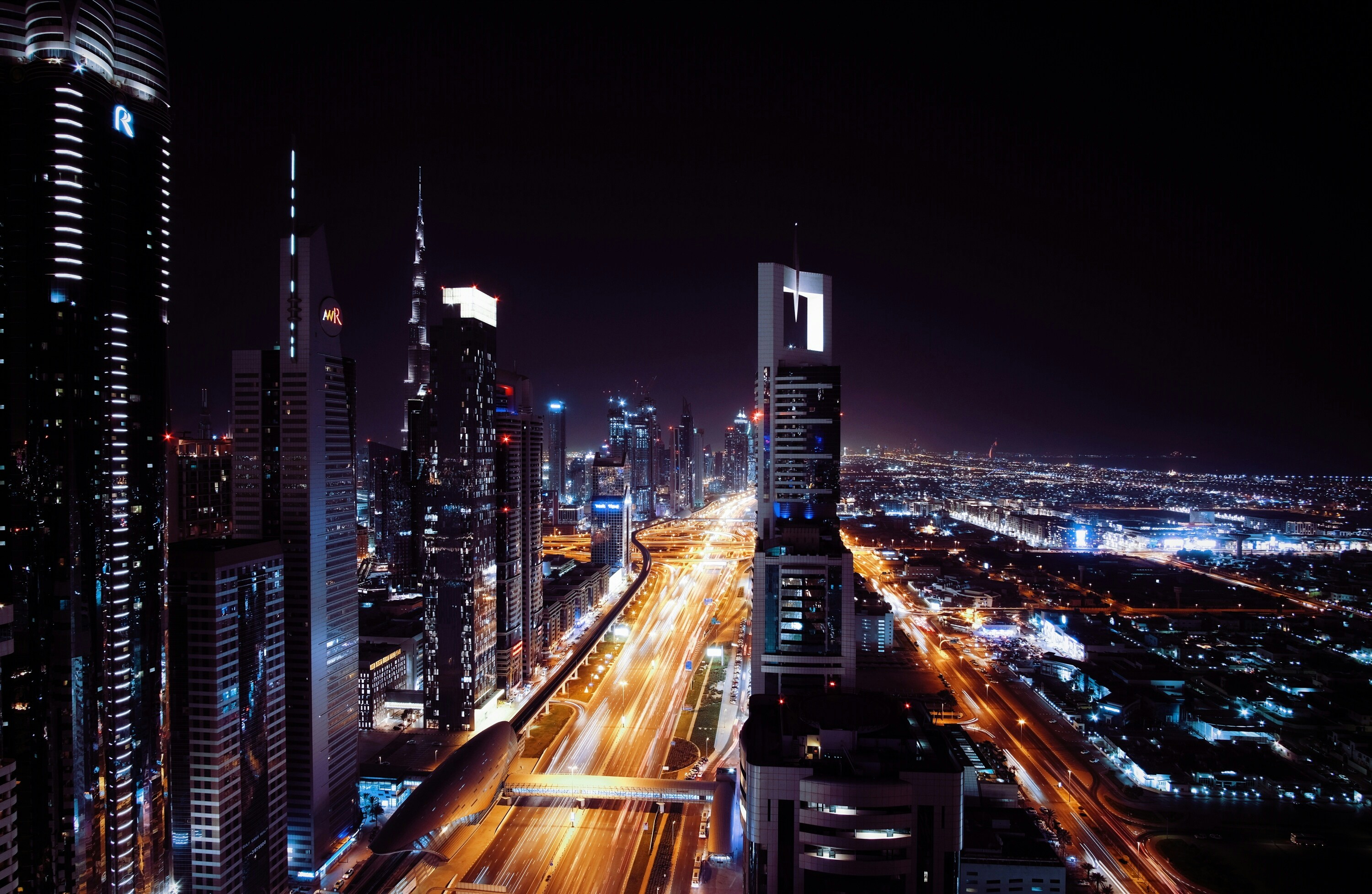 bird's eye view of high-rise buildings