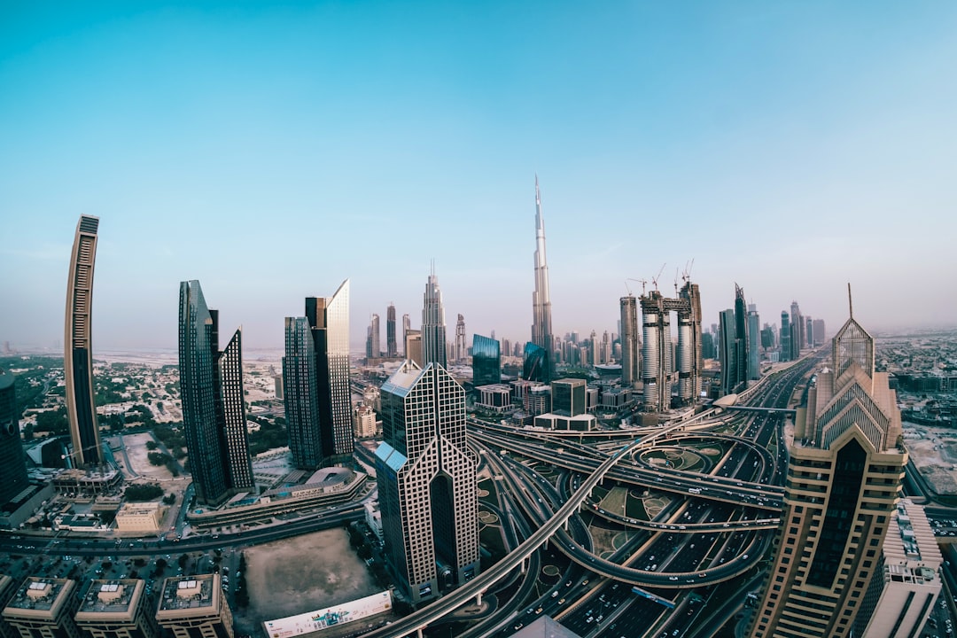 aerial photography of skyway and city building