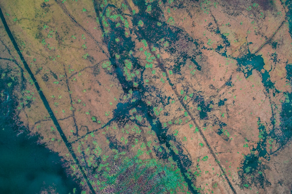 Fotografia aerea della morfologia del terreno
