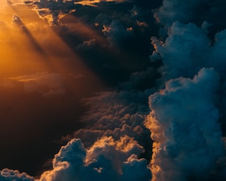 clouds during golden hour