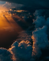 clouds during golden hour