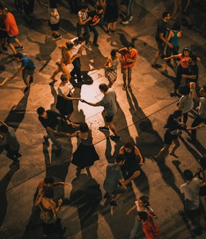 group of people dancing