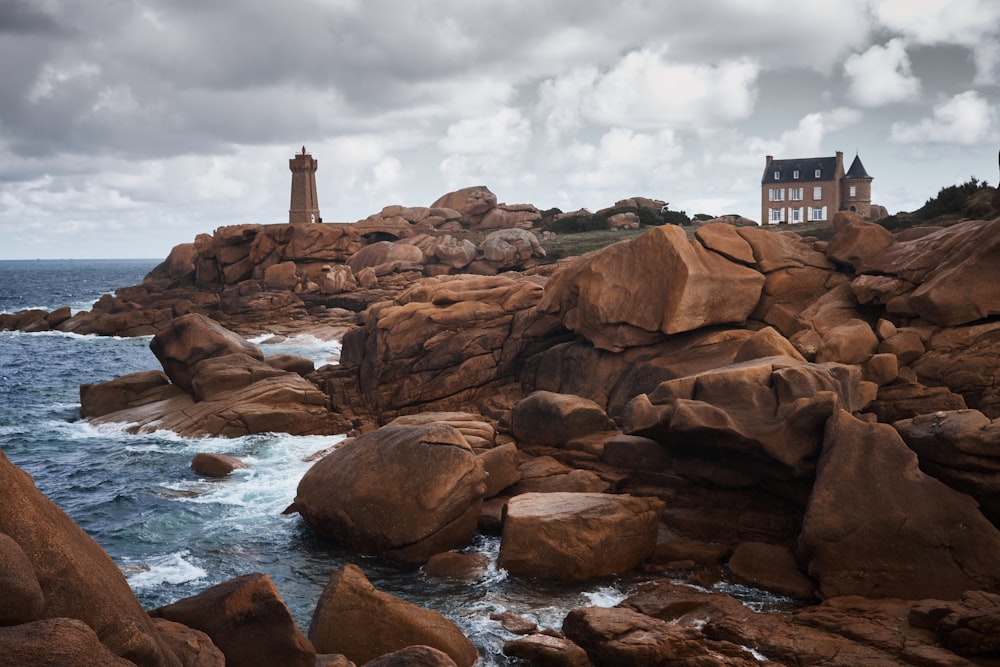 lighthouse on rocky mountain