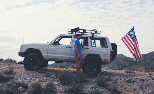 man standing beside vehicle in Las Vegas United States