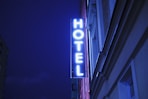 turned on Hotel LED signage