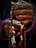 Hands gripping a string of prayer beads adorned with colorful tassels and metallic accents. The beads are held tightly, showing the details of the aged, textured hands and the vibrant threads.