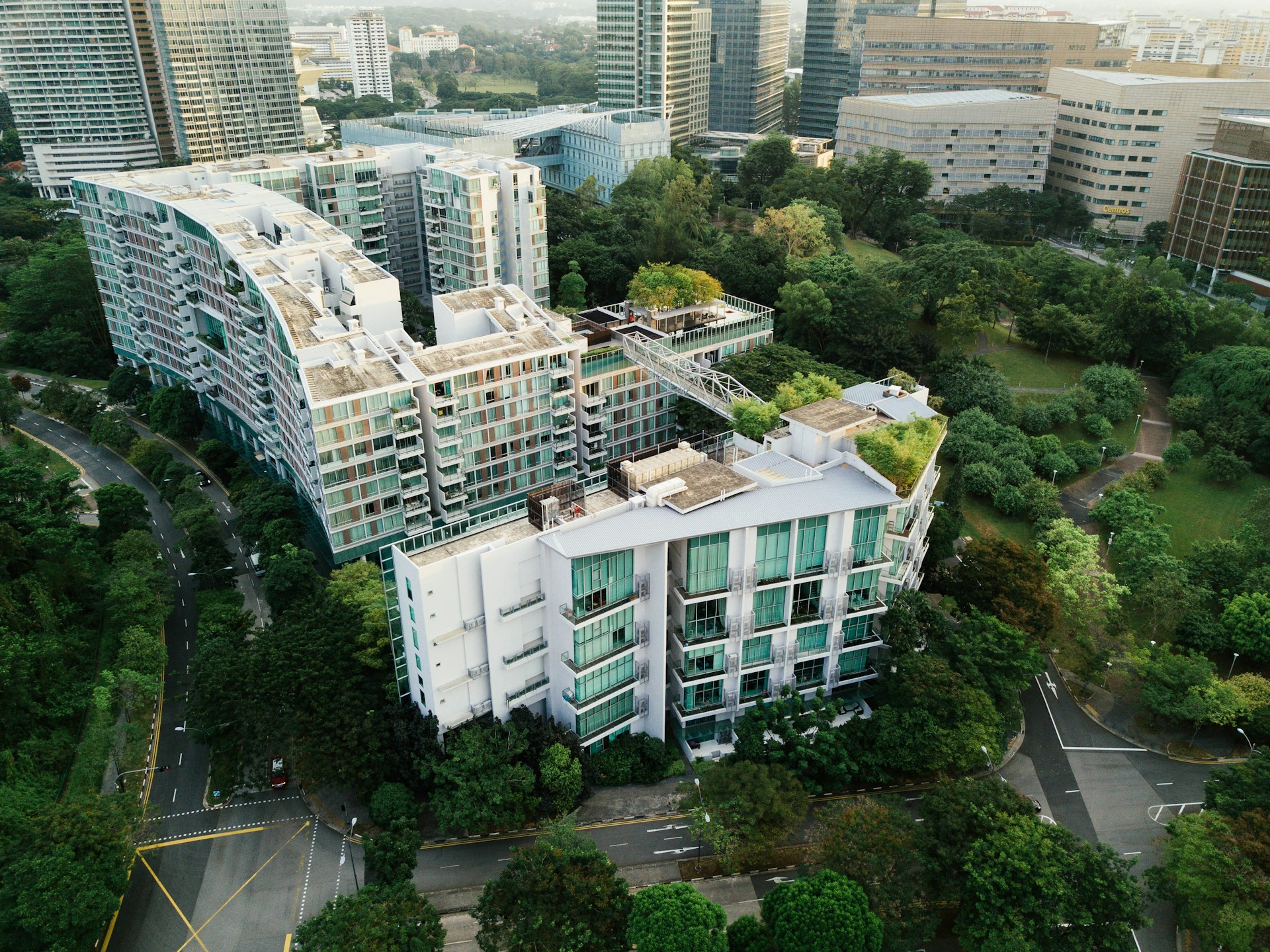 white building