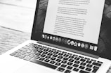 silver MacBook showing application