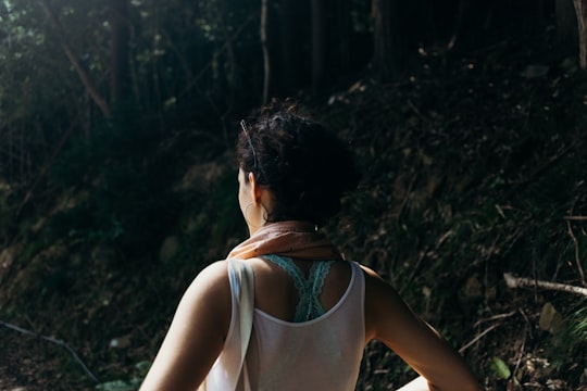 woman in white tank top in Sendai Japan