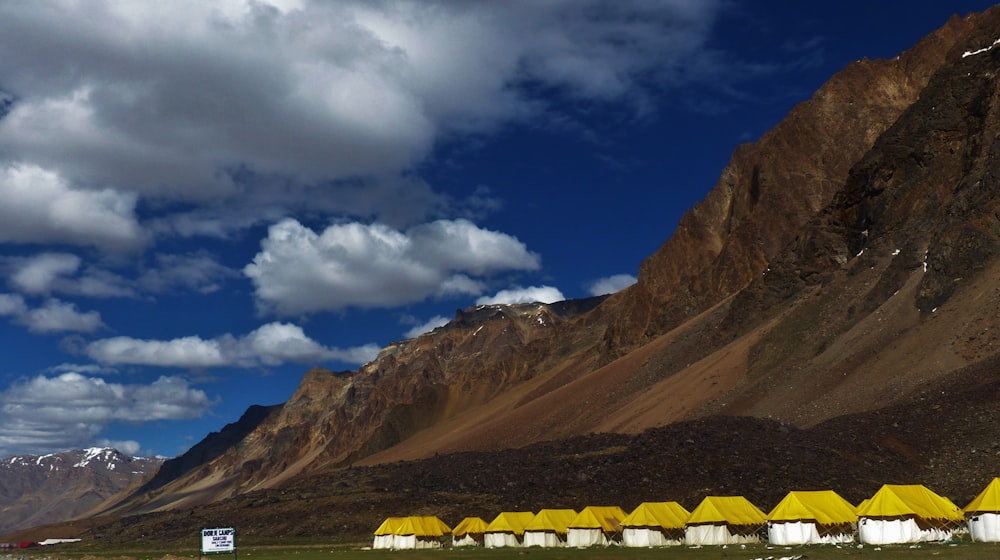 tent on mountain foot