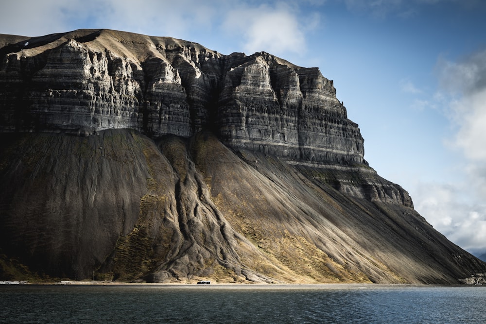 rock formation near ocean