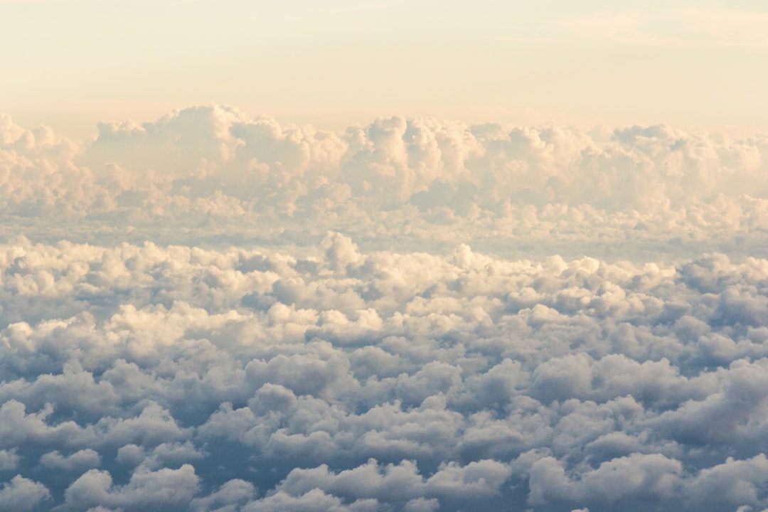 cloud formation, Flying domestic from Newark to Milwaukee to start an epic 2500 miles motorcycle ride on Royal Enfields 