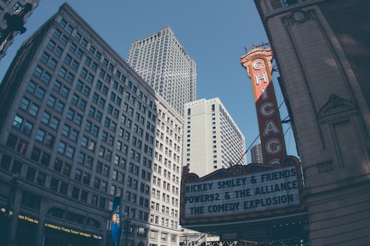 photo of The Chicago Theatre Landmark near Chicago Riverwalk