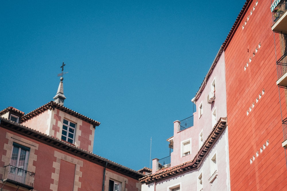 photo of pink and brown concrete building