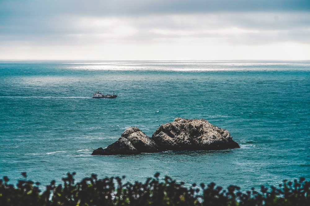 coastal rock at body of water