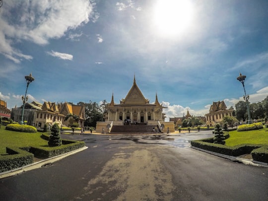 beige building under clear sky during daytime in Royal Palace Cambodia