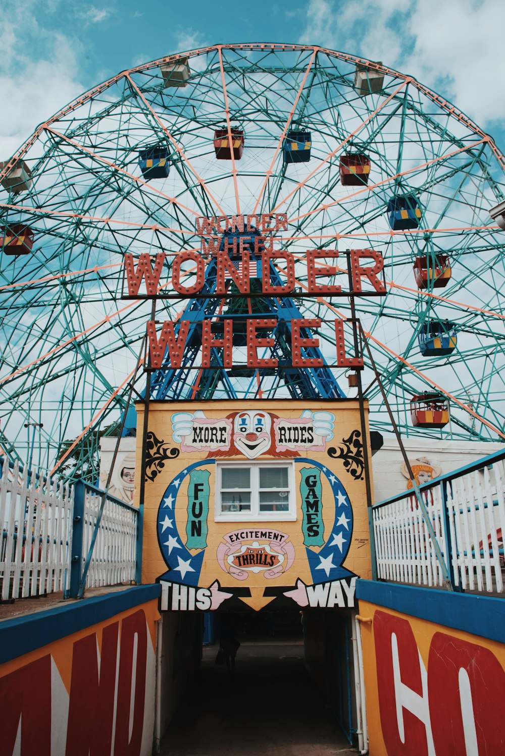 foto della ruota del traghetto Wonder Wheel