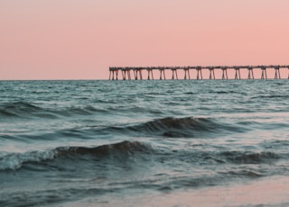 long exposure photography of ocean waves