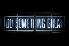 Do Something Great neon sign