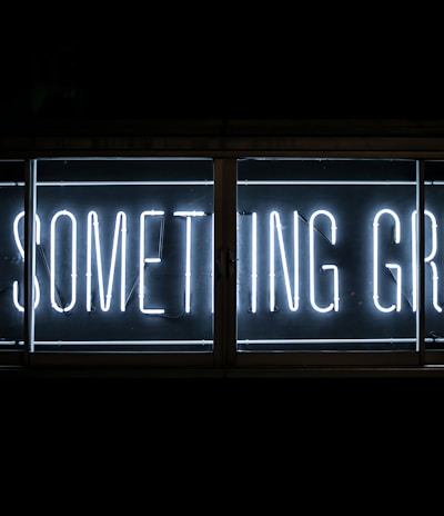 Do Something Great neon sign