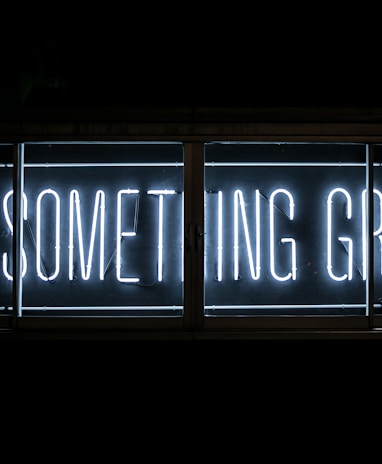 Do Something Great neon sign