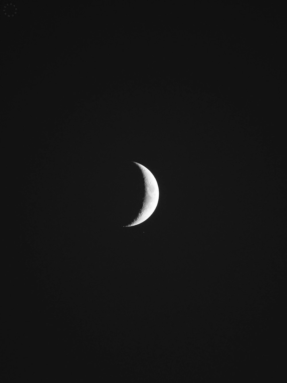 photo of crescent moon