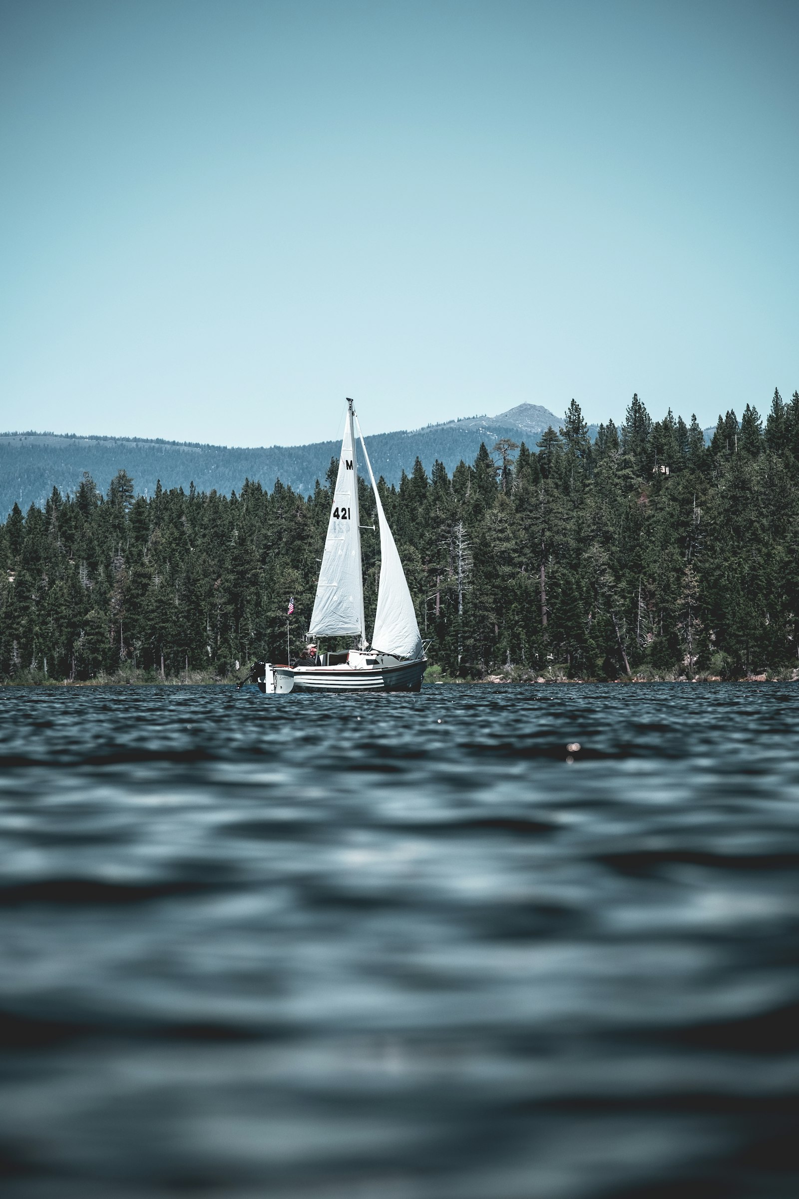 Fujifilm XF 50-140mm F2.8 R LM OIS WR sample photo. White and black sailboat photography