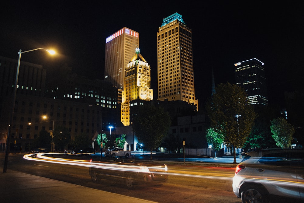 time-lapse photography of vehicles