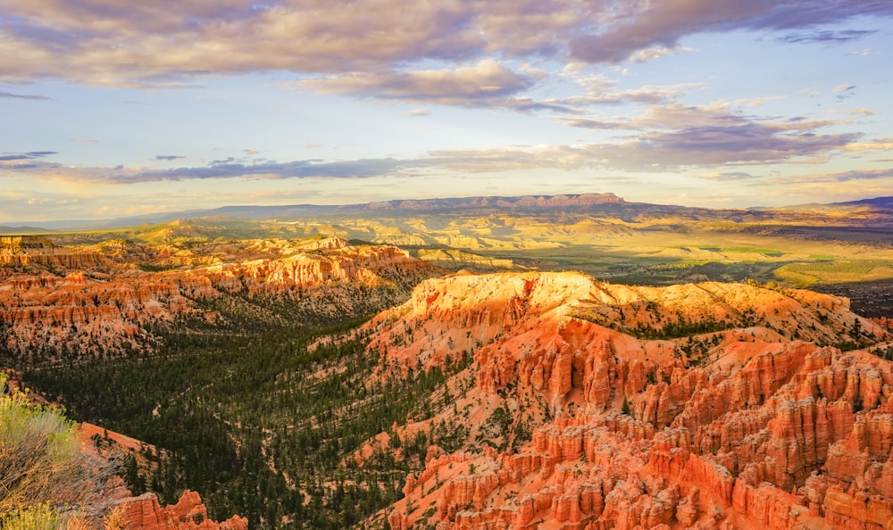 bird's-eye view photography of mountain range