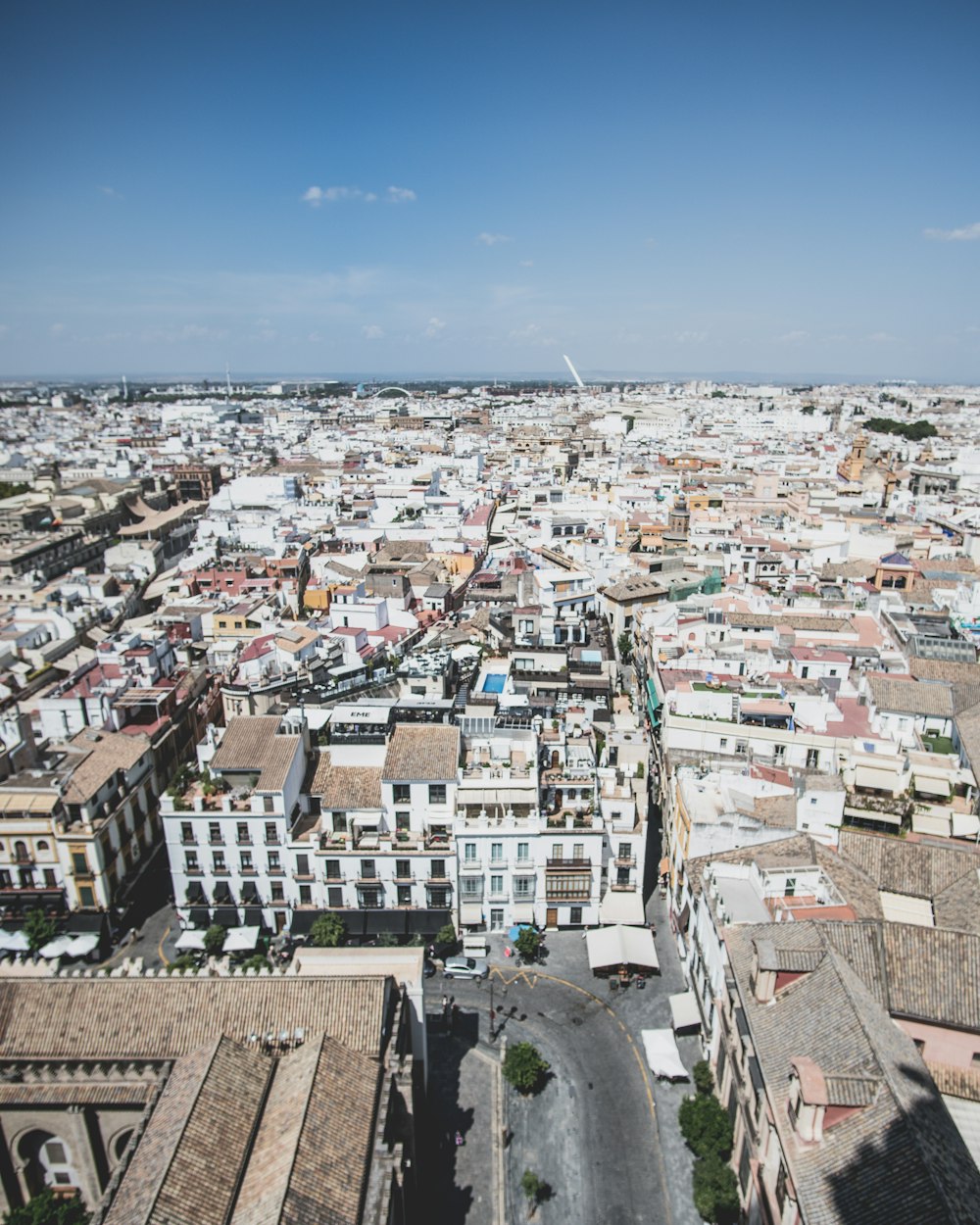 bird eye view photography of high-rise buildings