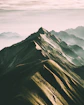 aerial photography of grey and brown mountain