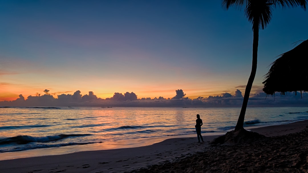 On the beach in Punta Cana, Dominican Republic.