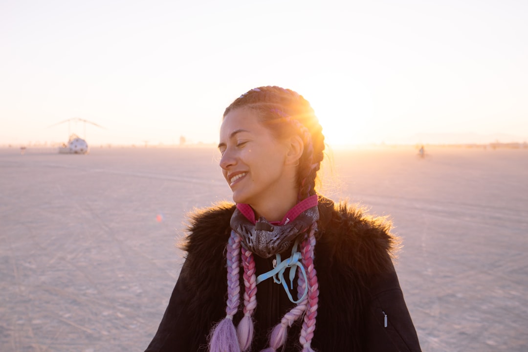 woman in the desert