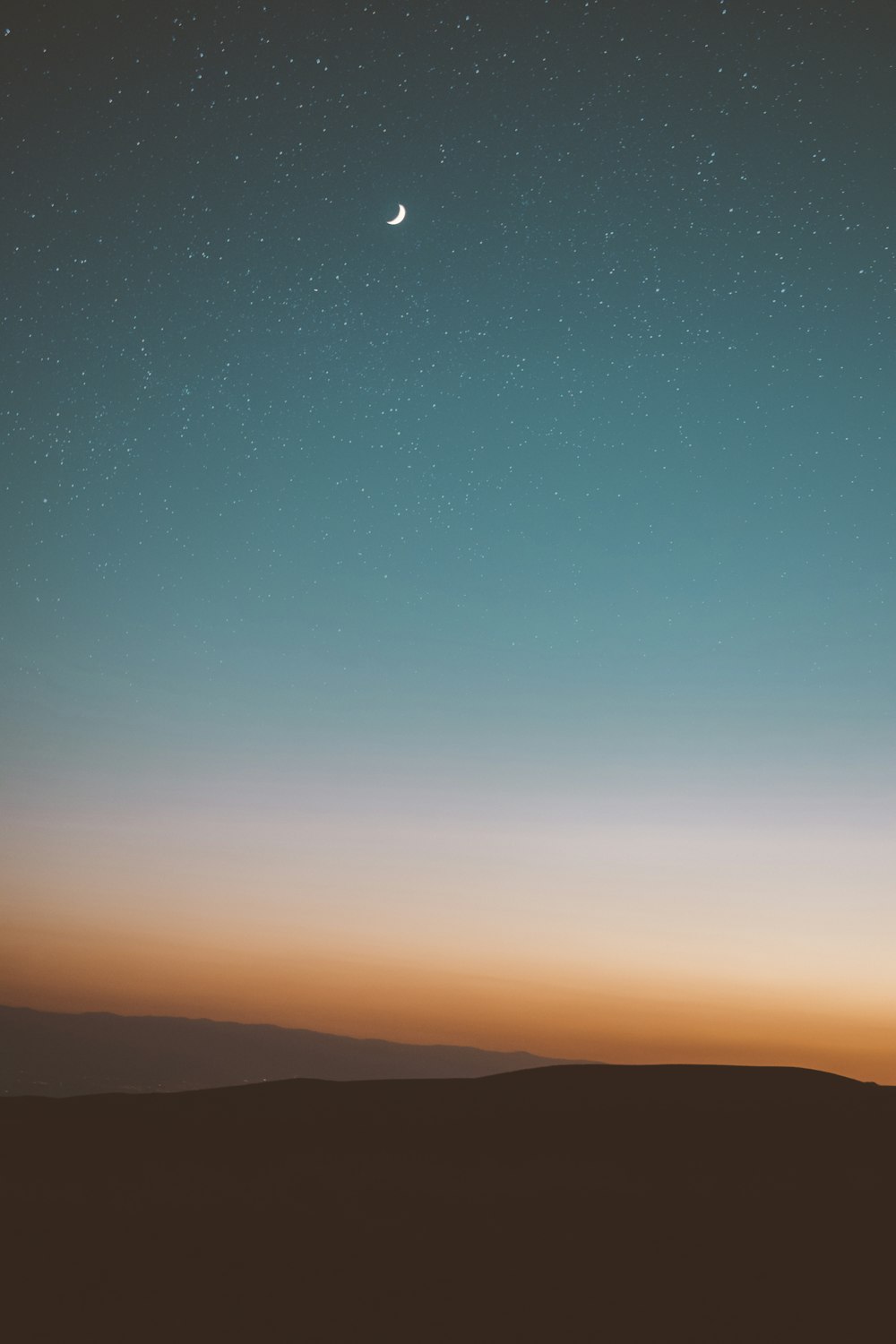 desert under starry sky