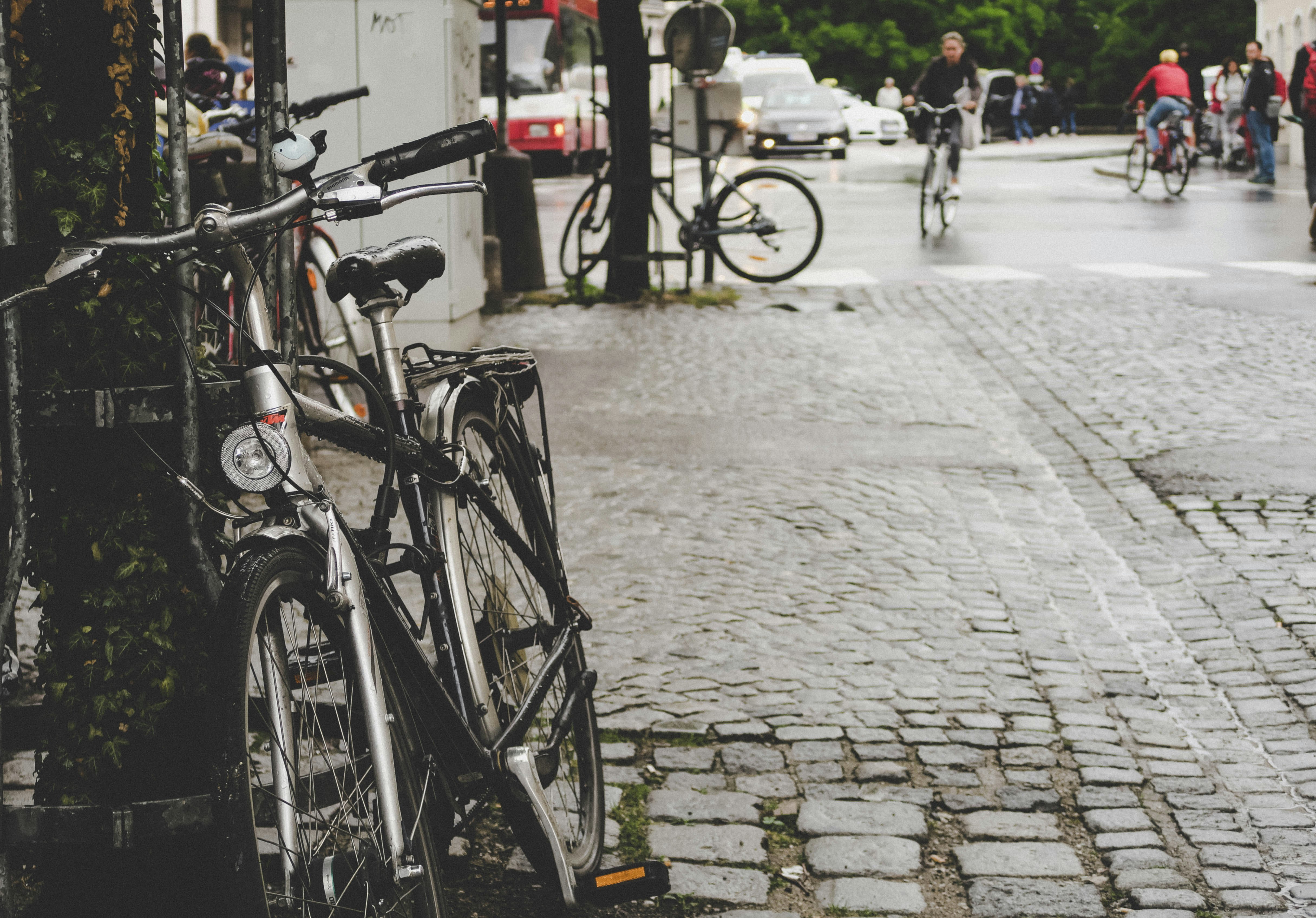 bike on side street at daytime