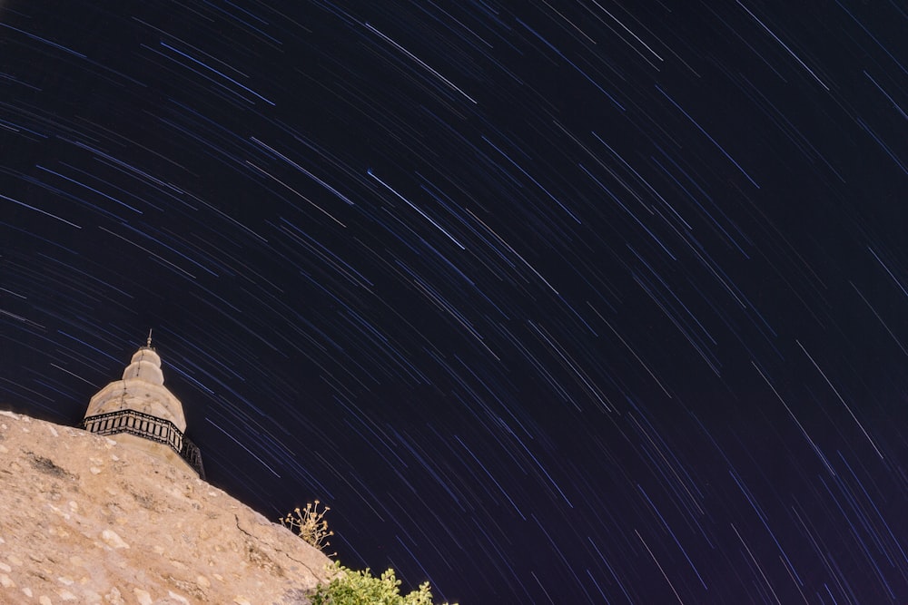 Fotografia time lapse di stelle