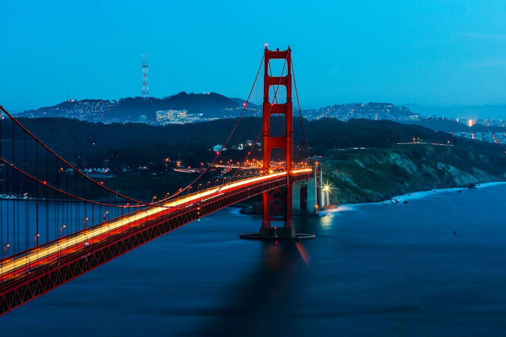 top view of San Francisco bridge