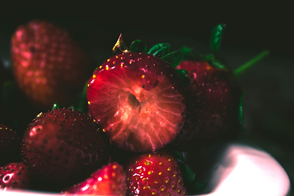 plate of strawberry