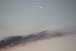 Meteor streaking across a twilight sky captured by Terraviva's camera.