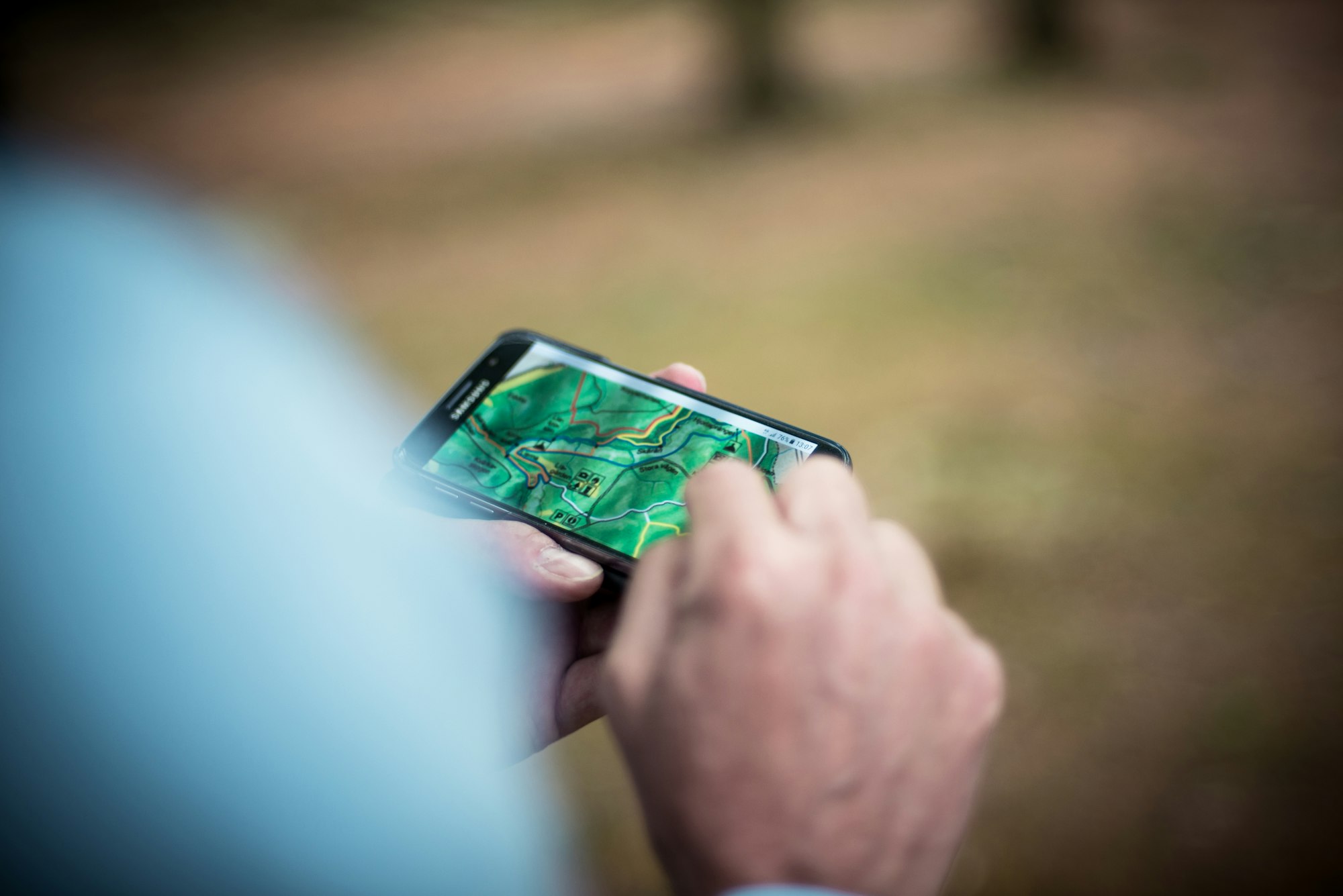 I was hiking with my dad in a nature reserve in southern of Sweden and got lost. Good thing we had cell reception, and was able to google a map.