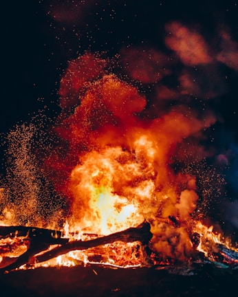 Screenshot from a VFX-heavy scene with realistic explosions and lighting.