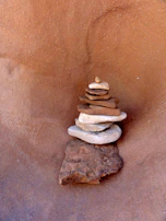 Stack of various natural stones ready for installation.