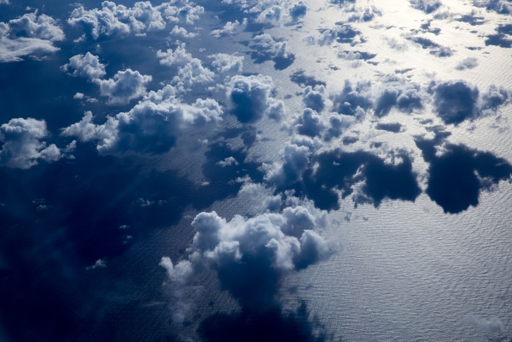 clouds formation above sea
