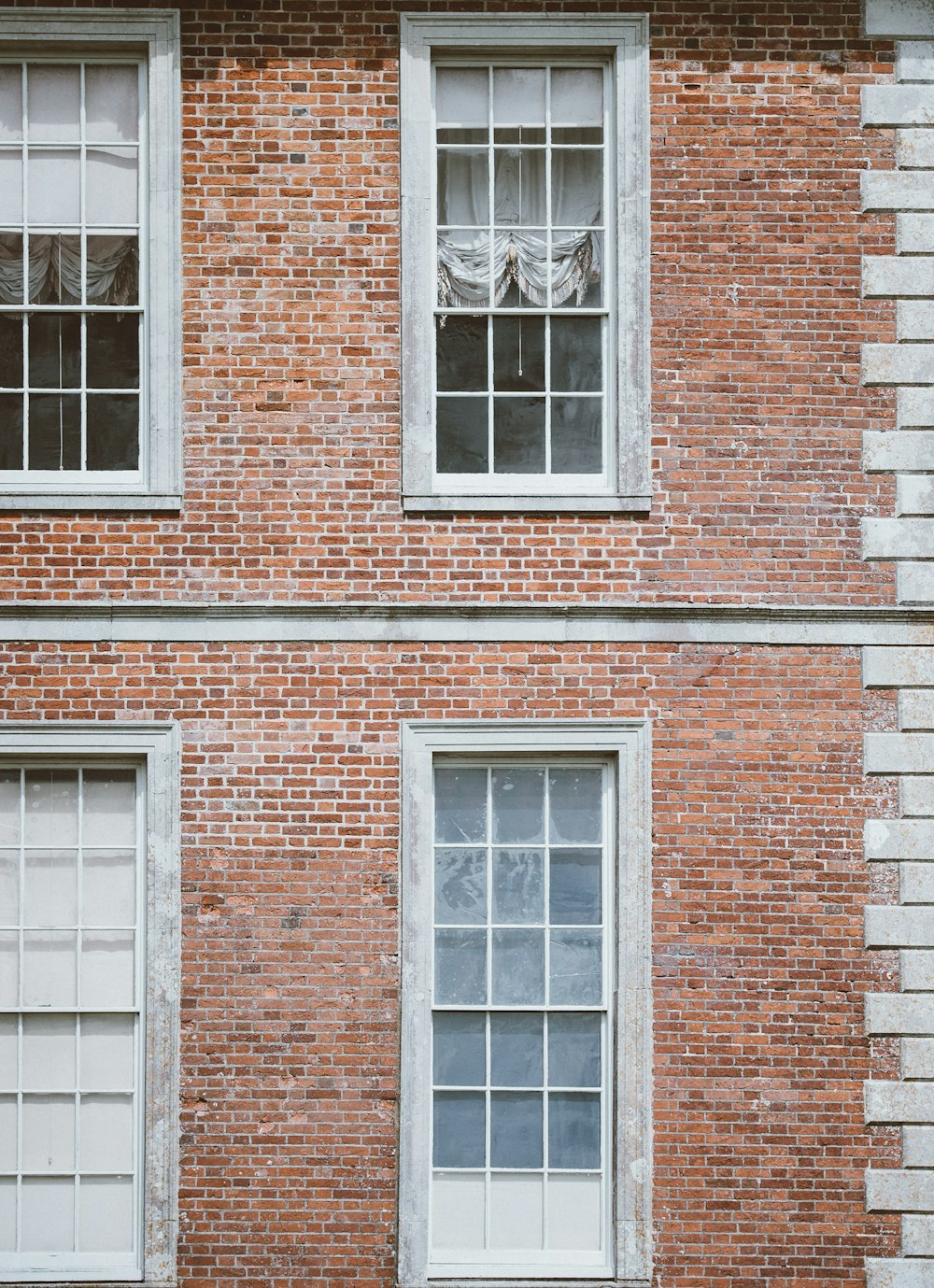 close-up photography of brown brick structure during day