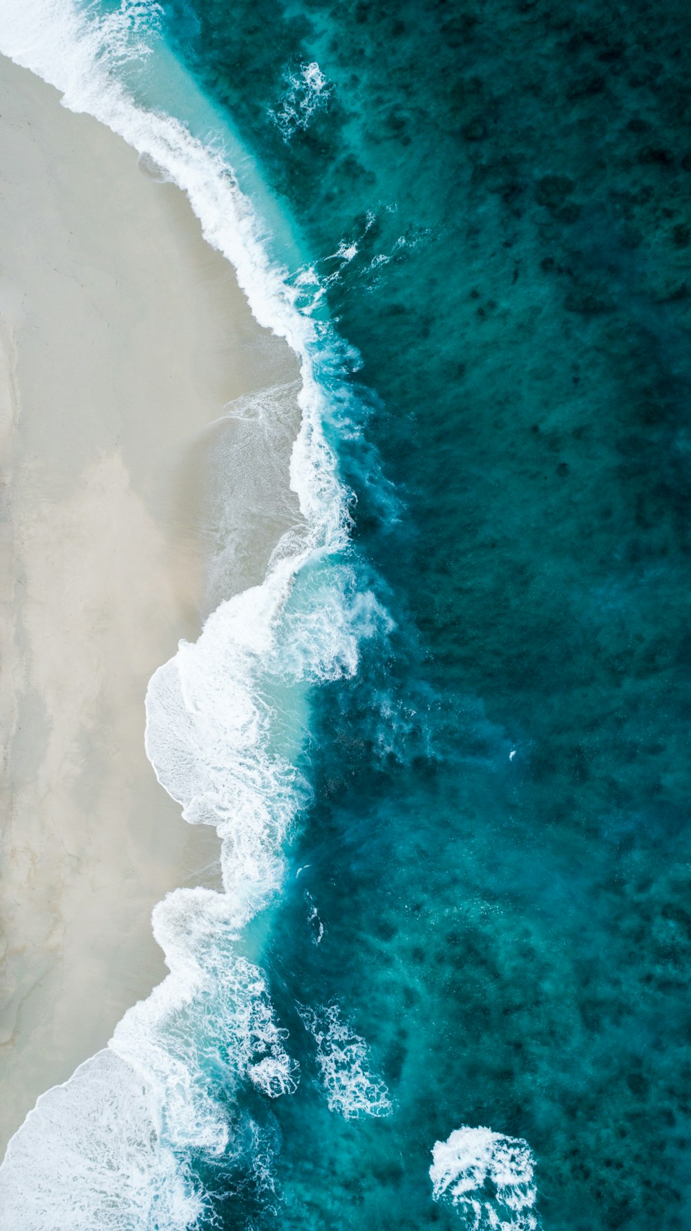 Photo aérienne du bord de mer