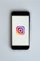 smartphone showing Instagram icon