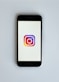 smartphone showing Instagram icon