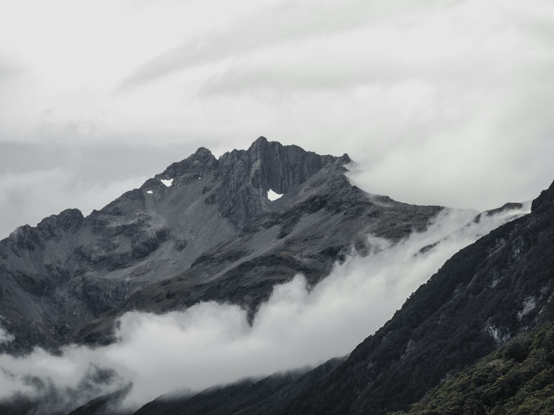 mountain surround by mountain